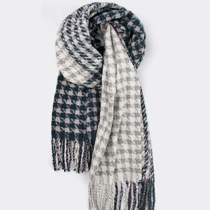 LOOKING4U Low Check Muffler 23FW Navy