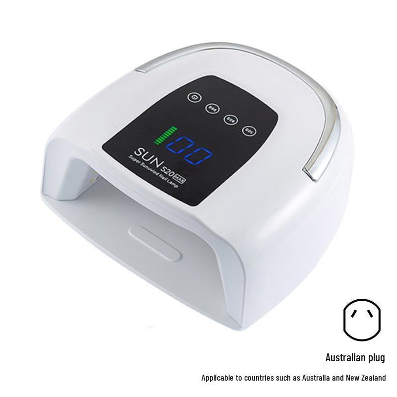200W Portable Rechargeable Nail Gel Curing Lamp for Salon and Home Use