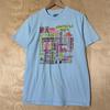 Vintage 80s Rainy Lake Minnesota Places Graphic Blue Cotton Polyester T Shirt Size Large