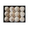 12pcs/set Sparkling Christmas Ball Ornaments 8CM Xmas Window Decor  Festive Decoration