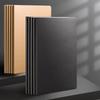 B5 Student Notebook: White, Kraft Paper, Stitched Binding, Blank, Lined, Grid Options