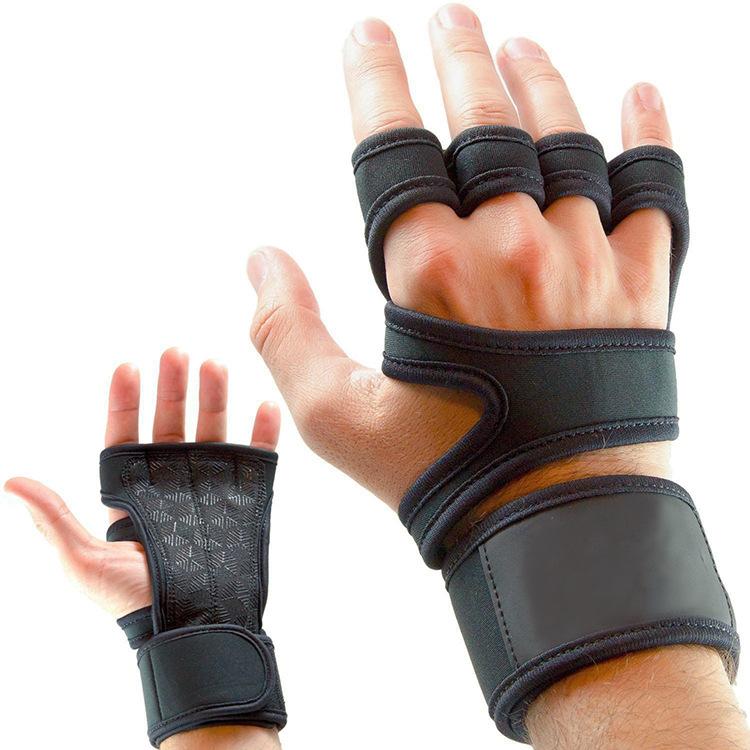 2026 New Arrival Fitness Neoprene Weight Lifting Workout Gloves Customized Logo Gym Gloves L чёрный