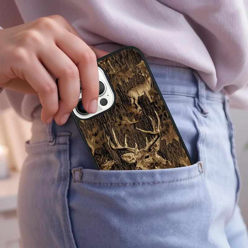 Hunting Camo Phone Case For iPhone 17 Air 15 16e 14 13 Pro Max Coque 12 11 Pro Max PLUS cover
