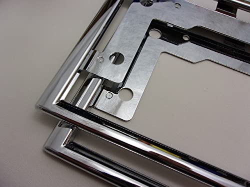 Daihatsu Genuine License Plate Frame: Front & Rear Installation Set (Plated: For Kei Cars)