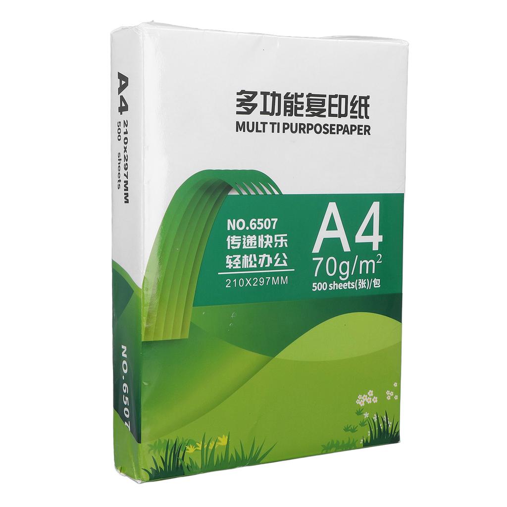 500 Sheets A4 Copy Printer Paper Wood Pulp Blank Duplicating Paper Multipurpose White Draft Papers