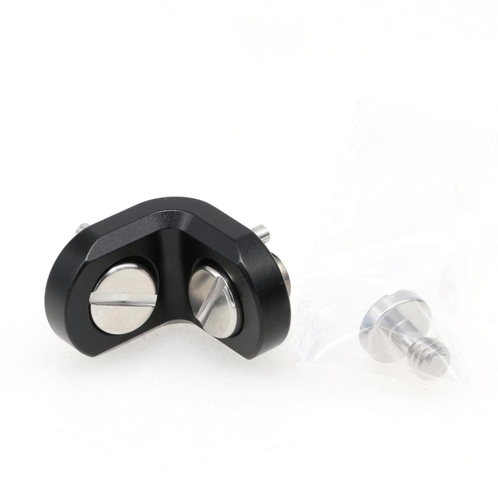 DRRI Right Angle Mount Extension Bracket Screw for ARRI Sony RED Camera Video Image Transmission Monitor Wireless Follow Focus Adapter DSLR Camera