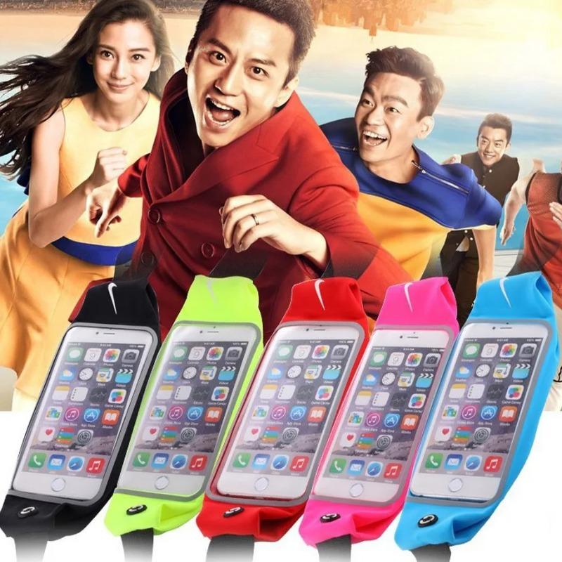 Outdoor Running Waist Bag Waterproof Mobile Phone Holder Belt Jogging Pack Bag Gym Fitness Touch Screen Bags Sport Accessories