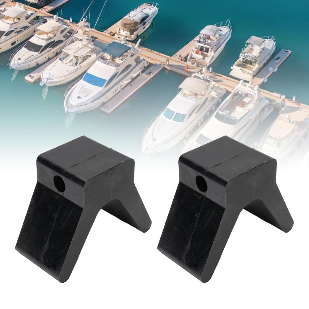 2PCS Rubber Trailer Boat Bow Stop 2 in V Shape Bow Stop Durable Bow Stop Block  Marine Application