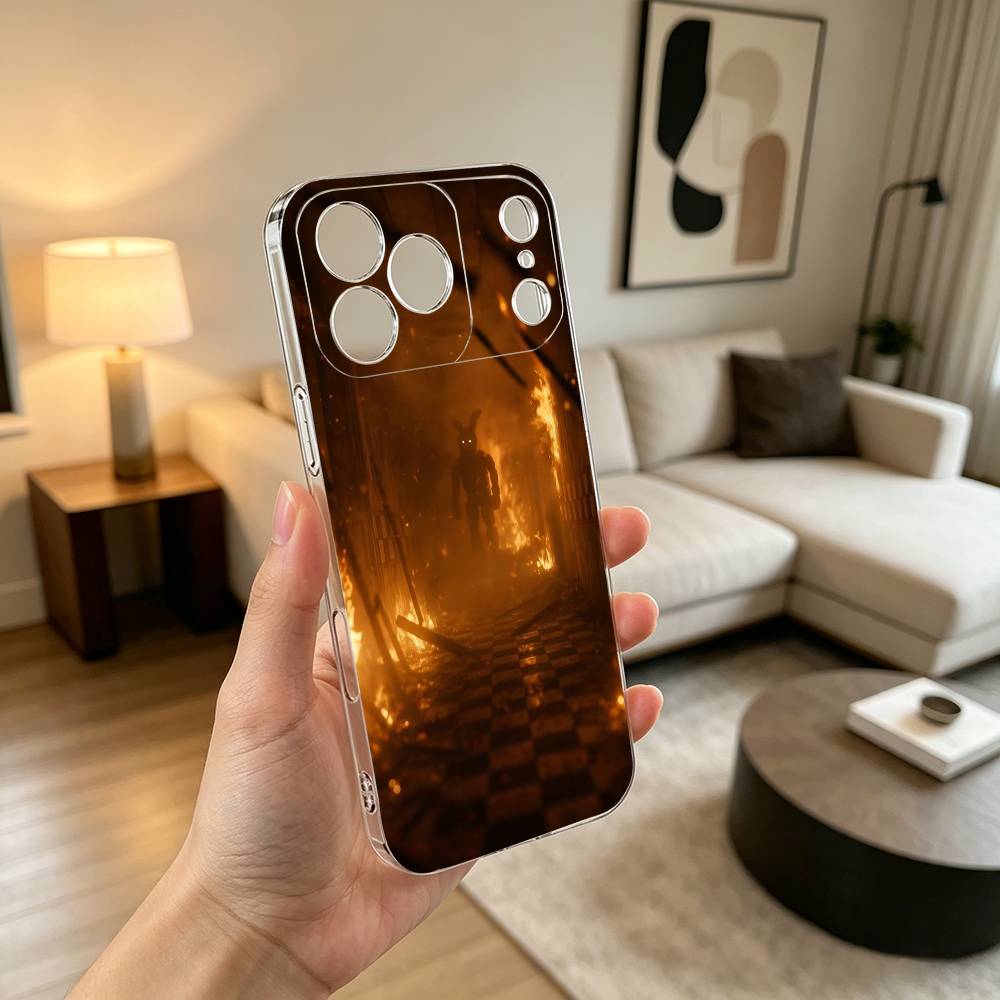F-Five N-Nights GAME Phone Case Transparent Silicone Soft For iPhone 17 16 15 14 13 12 11 Mini Pro Max Plus