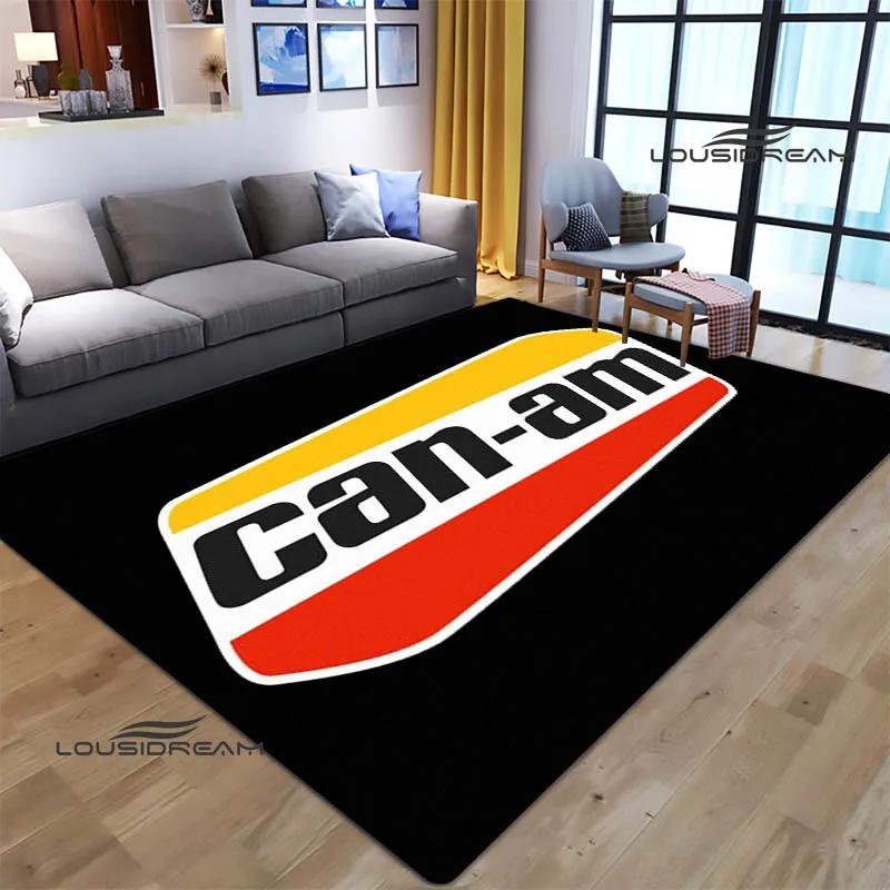 Can-AM Motorrad-Logo bedruckter Teppich, rutschfester Teppich, Anime-Teppich, Küchenmatte, Teppiche für Wohnzimmer, Schlafzimmer, Dekoration, Geburtstagsgeschenk