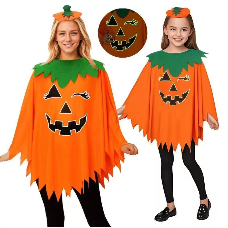 Mantello di Zucca di Halloween Unisex per Cosplay e Feste