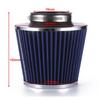 76mm 3inches Car Refitted Winter Mushroom Head Air Filter Intake Pipe Filter High Flow High Cold Air Filter Aluminum Pipe Kit