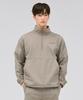 CHASECULT Men'S Tricot Brushed High-Neck Anorak T-Shirt - Beige