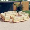 Day and Night - Day and Night Garden Furniture 13 Pieces Cushions Cream Pine Wood