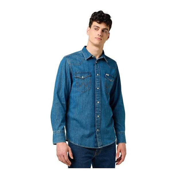 Рубашка джинсовая Wrangler 112371572 EU L
