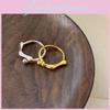 Unique Minimalist Irregular Geometric Parallel Ball Ring For Women Fashionable Style