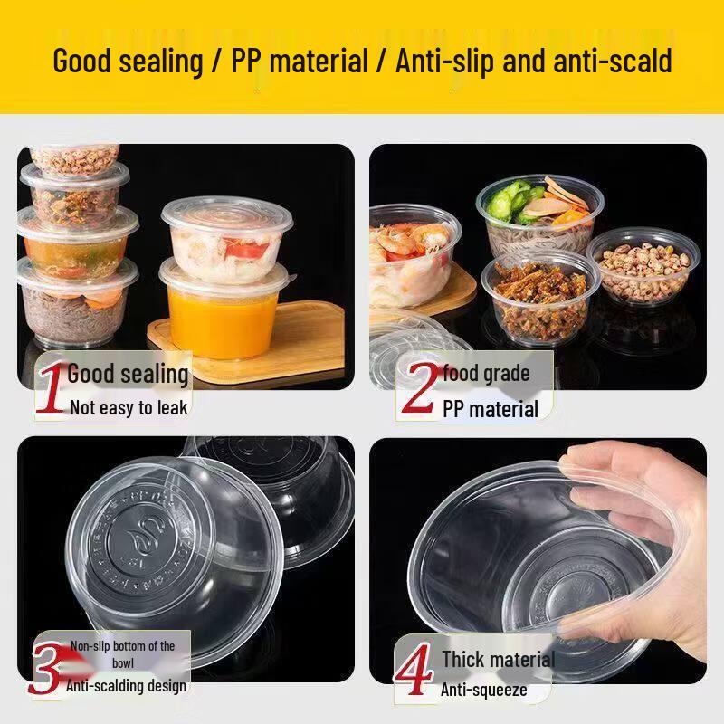 Disposable Round Bowl and Chopsticks Set