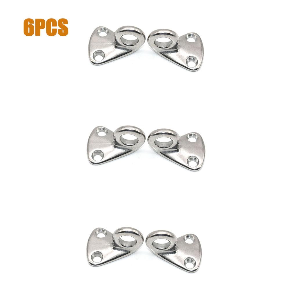 2/4/6/8Pcs Stainless Steel Boat Fender Hook With Closed Eye Fending Hooks Rope Traction Fender Hook Sailing Yacht Accessories