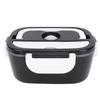 40W Electric Lunch Box Black White Fast Heating 304 Stainless Steel Food Heater with Containers for Home Car Office EU