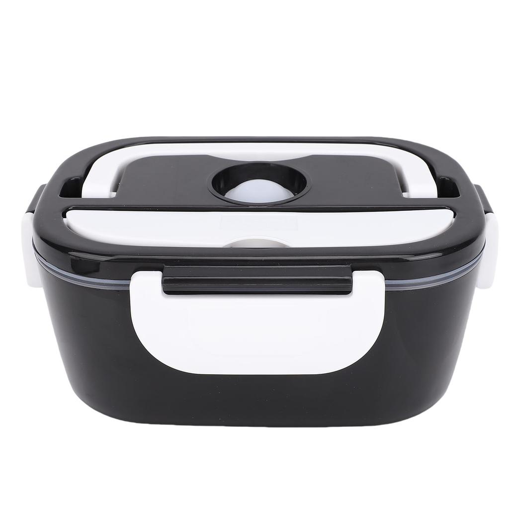 40W Electric Lunch Box Black White Fast Heating 304 Stainless Steel Food Heater with Containers for Home Car Office EU