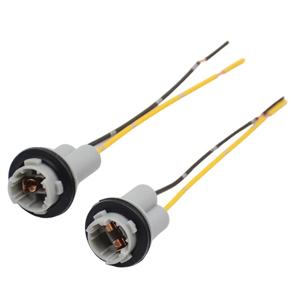 2Pcs T13 T15 LED Adapter Car Lamp Holder Bulb Base Turn Signal Side Light Socket Accessories for Vehicle