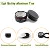 Wopanxye 30 Pack 5ml Black Aluminum Can Cream Case Cream Container Cosmetic Divided Container Ointment Container Cream Lotion Nail Tea Refillable