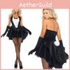 Bunny Sexy Womens Rabbit Costume Cosplay Tuxedo Halloween Outfit Dress Fancy