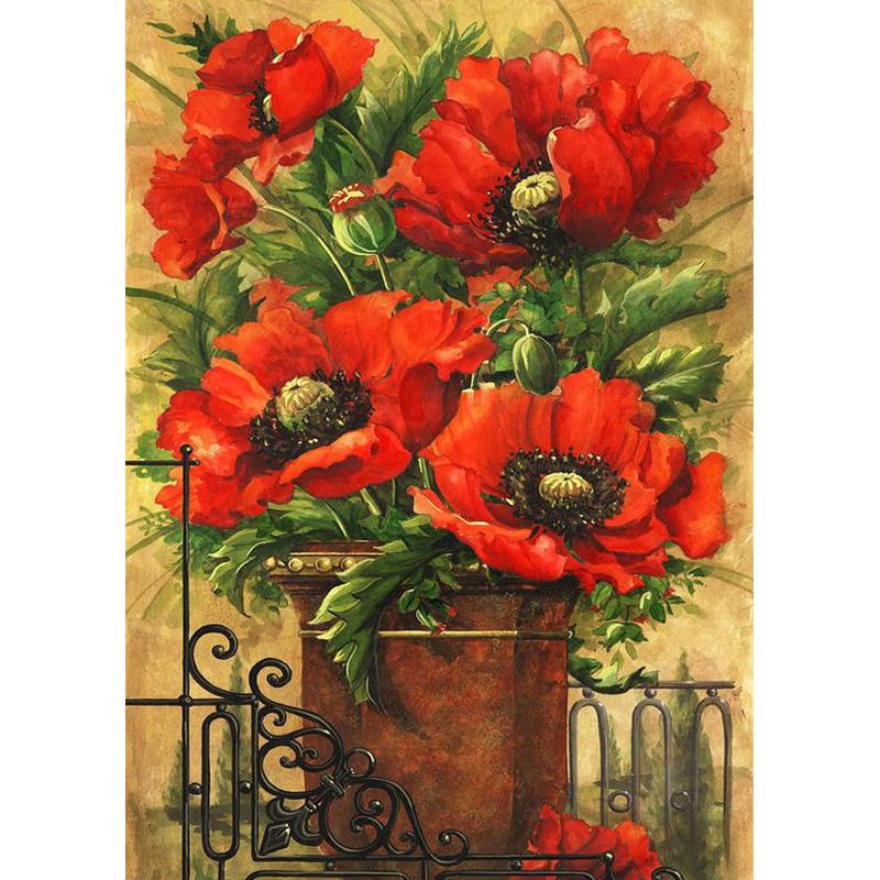 

DIY цветы 5D алмазная живопись полная круглая дрель роза набор для вышивки крестом вышивка мозаика искусство смолы домашний декор подарок настенное искусство Full Round 20x30CM