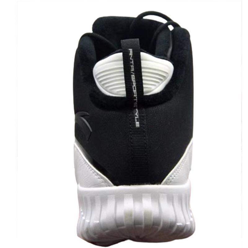 Anta Lightweight Comfortable High-Top Casual Sneakers Women Sneakers White Black 12848907-3