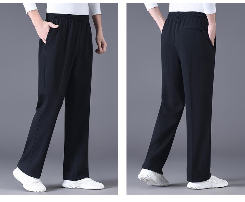 Herren Übergröße Locker Geschnittene Sporthose - Winter Samt, Gerader Schnitt, Freizeitkleidung