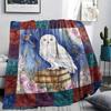 1 Pezzo Coperta in Flanella con Stampa Cartone Animato, Alta Qualità Confortevole per Tutte le Stagioni, Decorazione per la Casa, Calore e Comfort, Perfetta per Regalo di Natale Compleanno