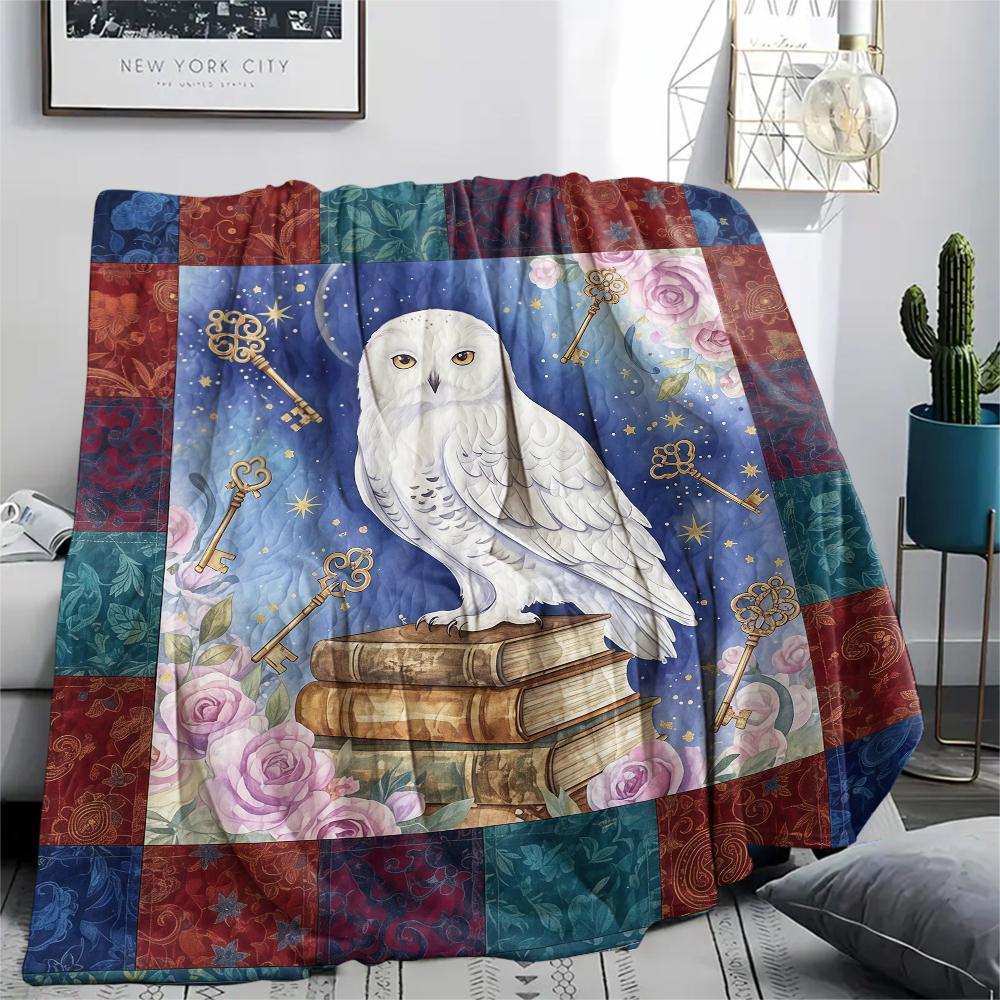 1 Pezzo Coperta in Flanella con Stampa Cartone Animato, Alta Qualità Confortevole per Tutte le Stagioni, Decorazione per la Casa, Calore e Comfort, Perfetta per Regalo di Natale Compleanno