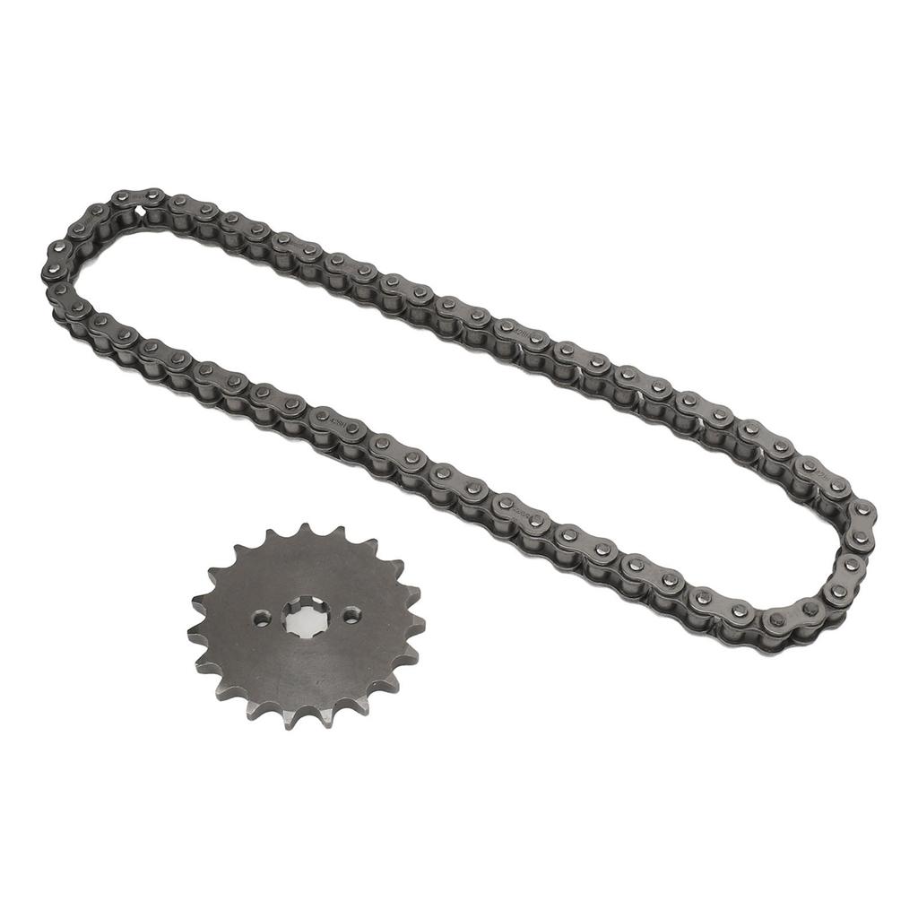 428 19T 17mm Sprocket with 428 60 Links Chain Steel High Toughness for 50cc?250cc Metal Motorcycle