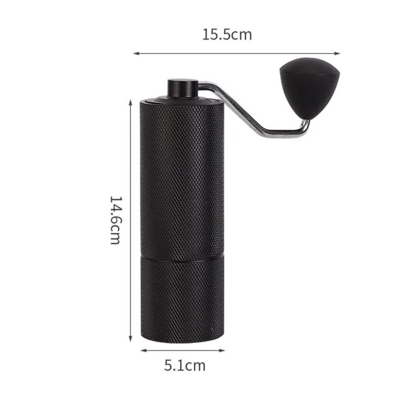 French Press Coffee with Double Bearing Positioning Manual Coffee Grinder Internal Adjustable Setting for Hand Grinder Gift