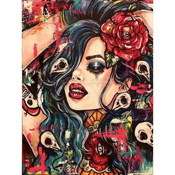 DIY 5D Diamond Painting Comic for Girl Diamond Mosaic Cross Stitch Kits Home Decoration Full Round Diamond Embroidery