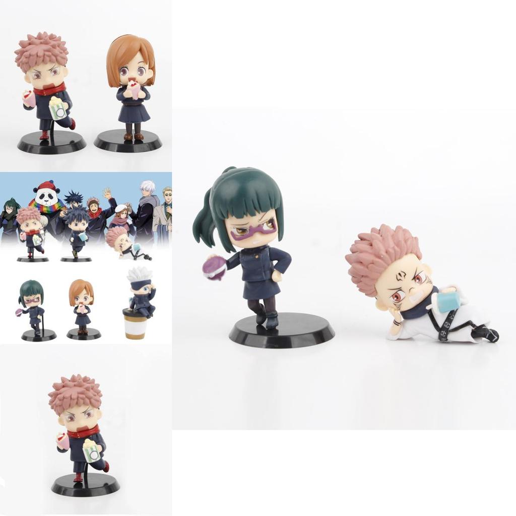 Pvc Jujutsu Kaisen Break Time Coffee Snack Model Blind Box Gashapon Figure