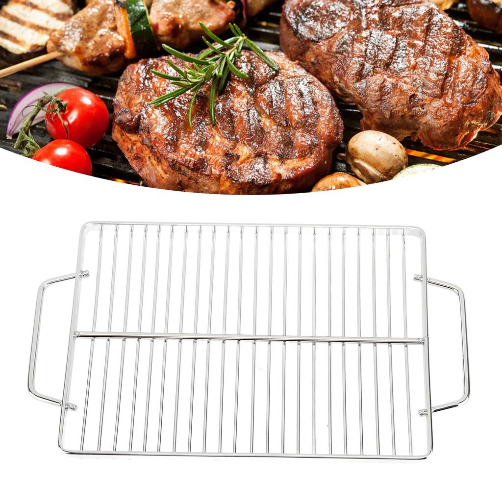 BBQ Grill Grate Stainless Steel Barbecue Wire Mesh Multifunction Cooking Grid Grate for Outdoor Camping