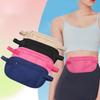 Belt Bag Hidden Security Wallet Black Zippered Waist Security Pouch Unisex Travel Waist Pouch Passport Money Bag