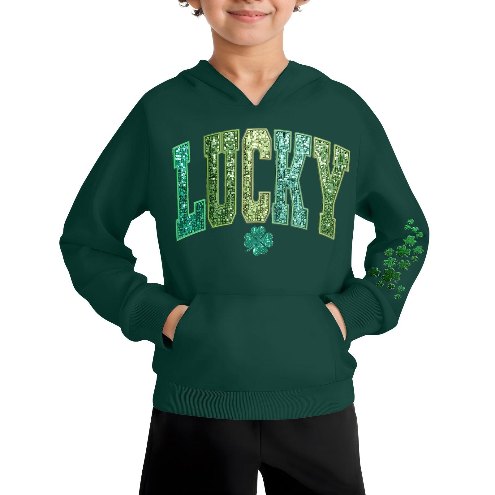 

Повседневная модная толстовка с длинным рукавом и капюшоном с карманом для мальчиков 150