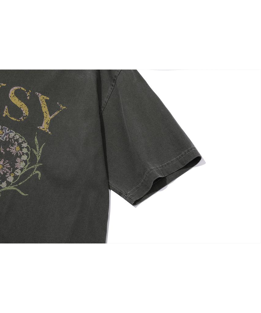 CPGN STUDIO Daisy Pigment Short Sleeve T-Shirt Smoke Black