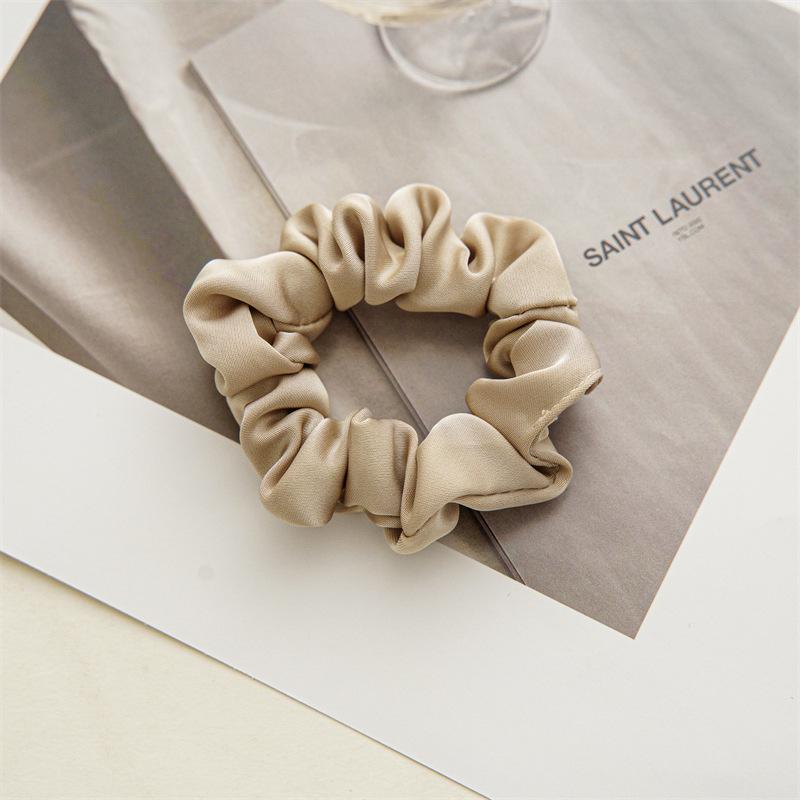 2025 Chic Satin Solid Color Hair Ring - Elegant, Versatile French Style Headband for Women