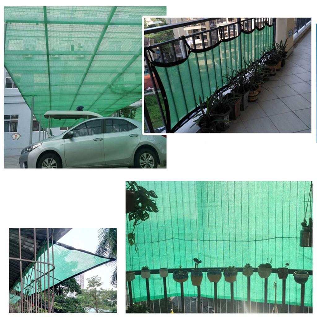 6 Stitches Green Garden UV Protection Sunshade Sun Shade Net Sail Awning Canopy Cloth Cover Outdoor SunProof Green