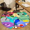Game Rainbow Friends Pattern Round Rug, Indoor/Outdoor Mat, for Picnic, Gameroom, Bedroom, Office, Living Room, Home Decor Carpet, Birthday Gift