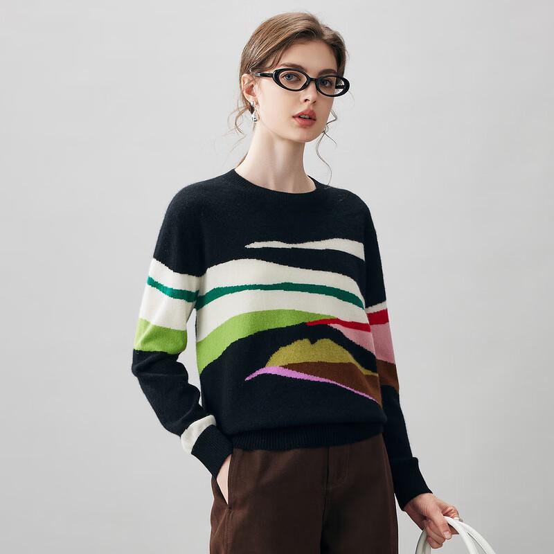 KEMENBOKA Damen Pullover 2025 Herbst/Winter 100% Kaschmir Rundhals