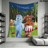 In The Night Garden Wall Tapestry Aesthetic Wall Hanging Printed Fabric Blanket Decorative Tapestries for Bedroom Living Room Home Decor
