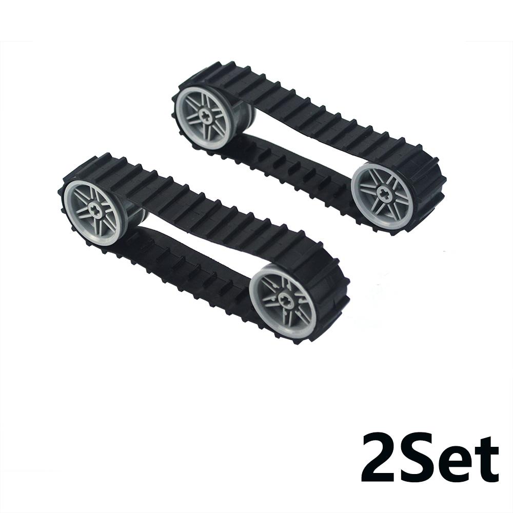 MOC Technical Caterpillar Tank Tracks Building Blocks Chain LinkExcavator Wheel Parts Brick Toy DIY Compatible 57519 88323 3711