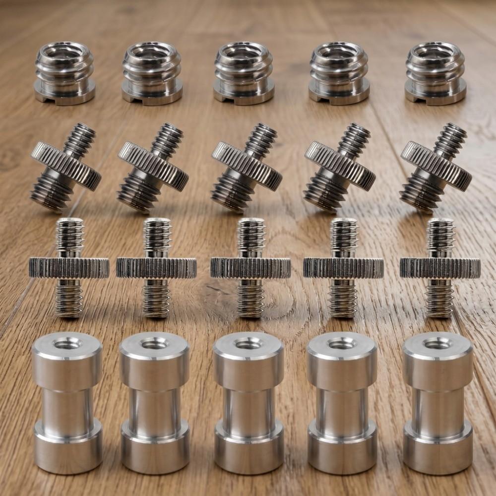 1/4 Inch Camera Screw Nut Set 1/4" to 3/8" Screw Convert Adapter Mount Screw Kit  Light Stand