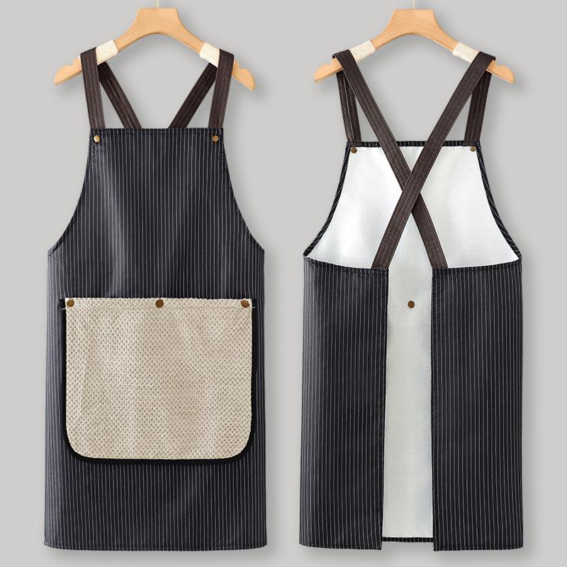 Kitchen Household Cooking Apron Men Women Oil-Proof Waterproof Adult Waist  Coffee Overalls Apron Kitchen Accessories
