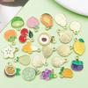 30 Colorful Fruit Enamel Pendants for DIY Jewelry - Apples, Watermelons, Cherries
