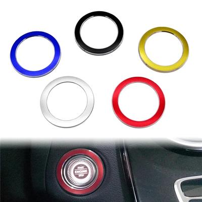 Car Start Stop Engine Button Circle Frame Decoration Trim For Mercedes-Benz C E Class W205 W213 GLC X253 2019-2021